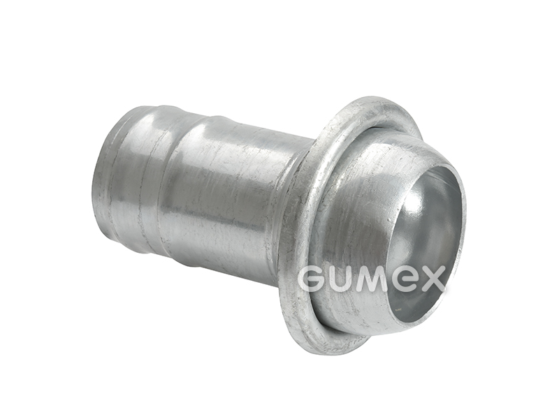 FERRARI Nipple mit Schlauchdorn DN48, Dorn mit Außendurchmesser 50mm, 10bar, verzinktem Stahl, 
